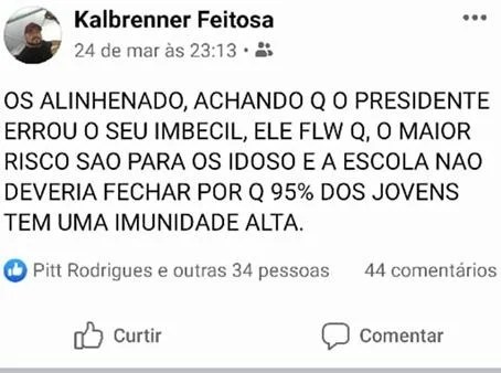 post quarentena2 300x223 - Homem que era contra isolamento social morre com sintomas de COVID-19 em Manaus