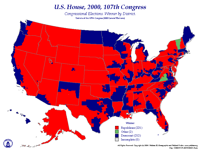 POLIDATA &REG ELECTION MAPSPRESIDENTIAL RESULTS BY CONGRESSIONAL