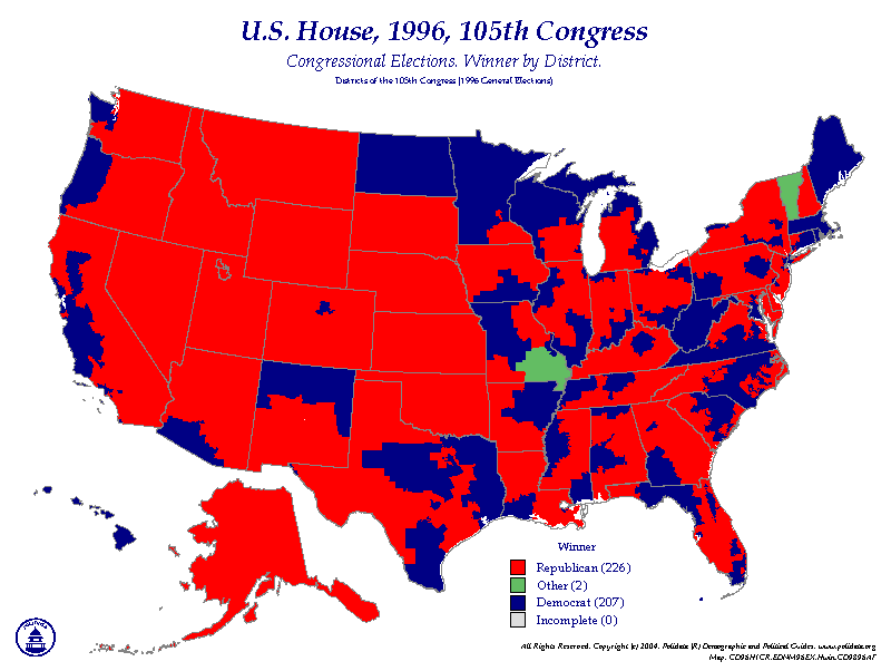 POLIDATA &REG ELECTION MAPSPRESIDENTIAL RESULTS BY CONGRESSIONAL