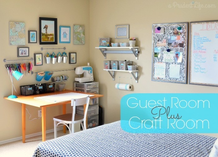 Craft Room / Guest Room Combo Room Reveal Part 1 Polished Habitat