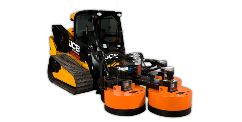 Skid loader floor polisher PolishMaxx polished concrete contractor