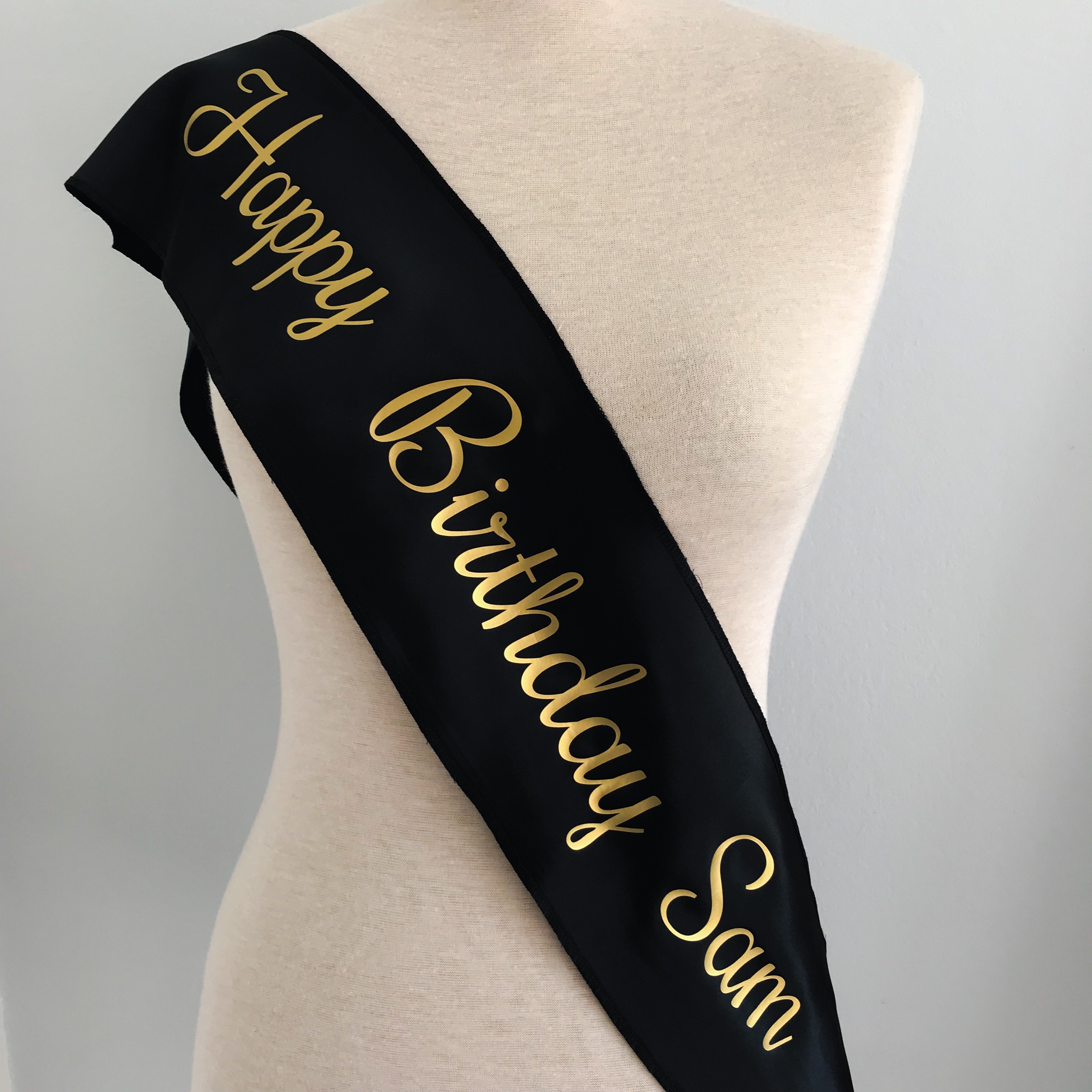 custom birthday sash for parties South Africa Polkadot Box
