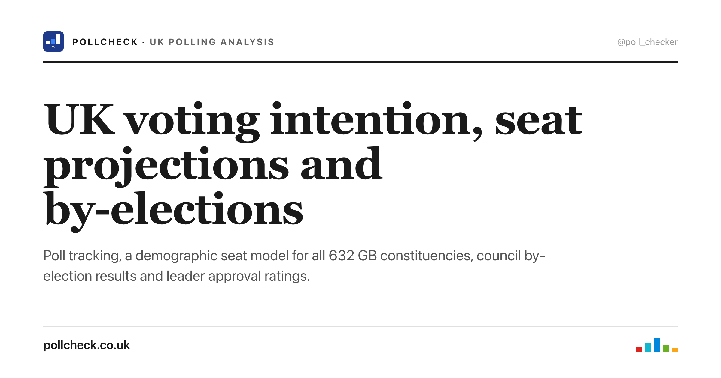 PollCheck - UK Political Polling Analysis & Westminster Seat Projections