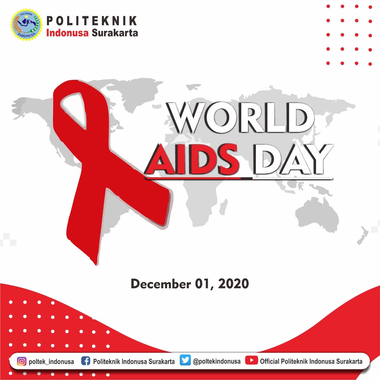 Hari AIDS Sedunia Politeknik Indonusa Surakarta