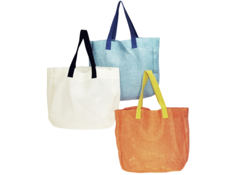 Linen Mesh Tote Bag PK20113 polyking
