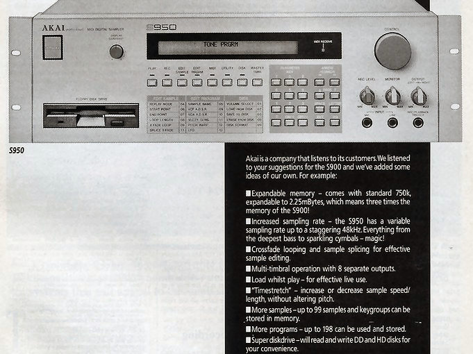Akai S-950 Owner's Manual : Free Download, Borrow, and.