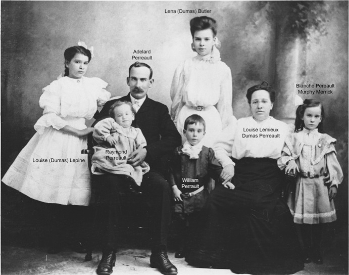 Butler Family Tree Adelard & Louise Perrault Family labeled