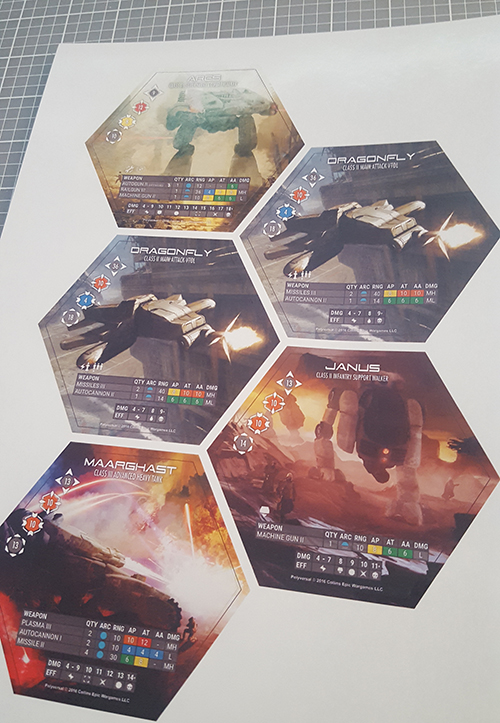 Polyversal DieCut Blanks with Hex Paper CEW00015