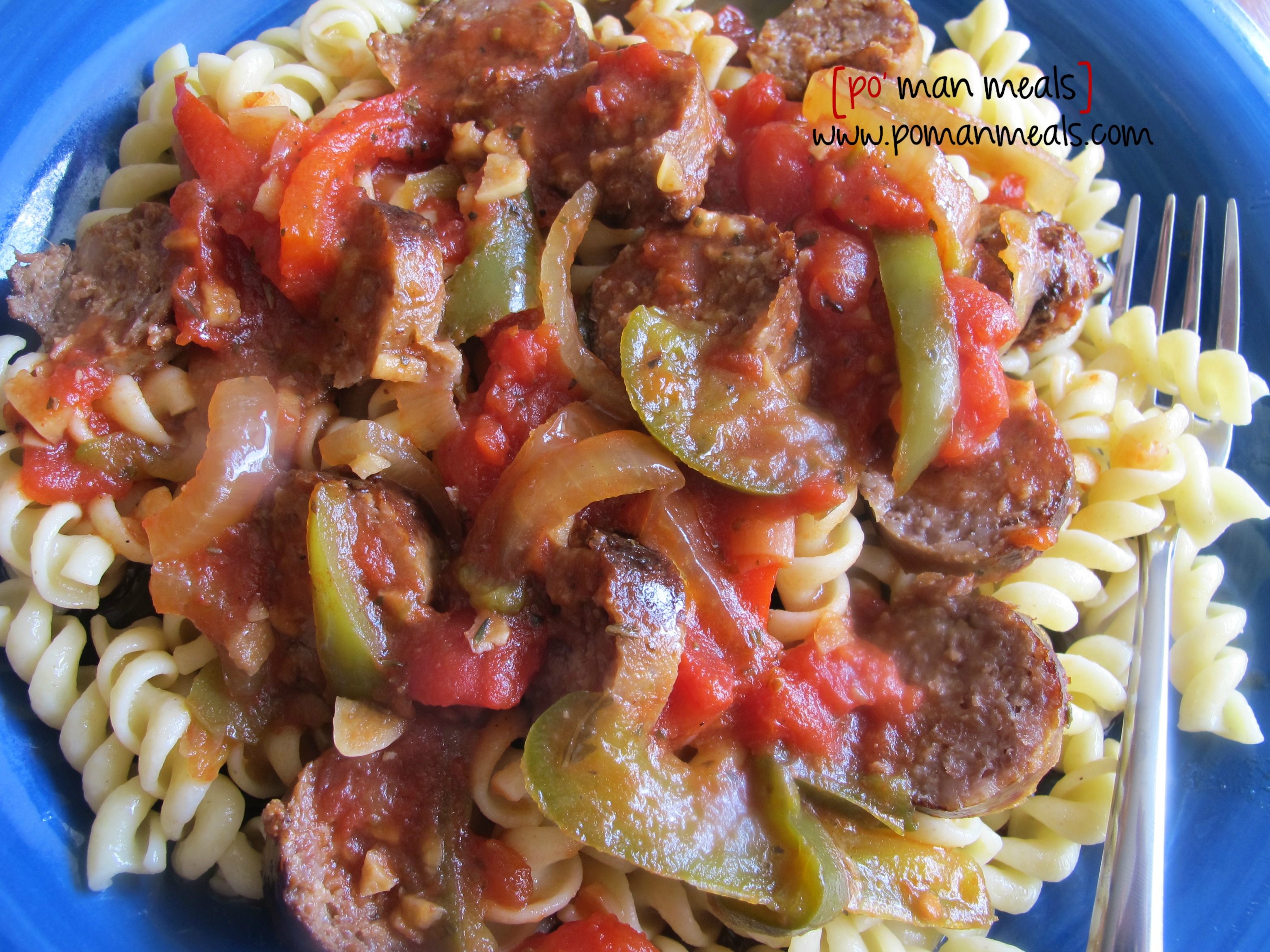 po' man meals slow cooker italian sausage with peppers and onions
