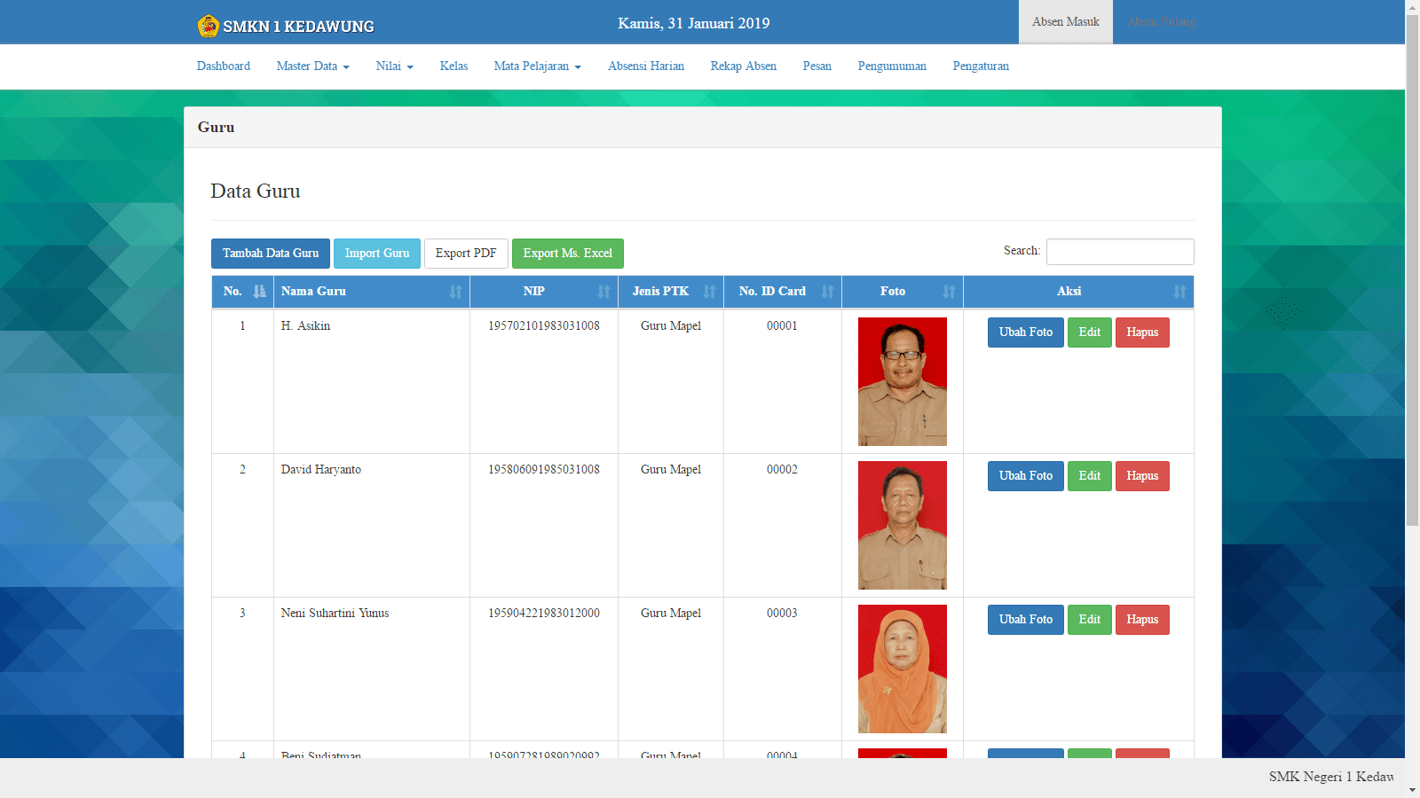 Download Sistem Informasi Akademik Sekolah Berbasis Web Gratis