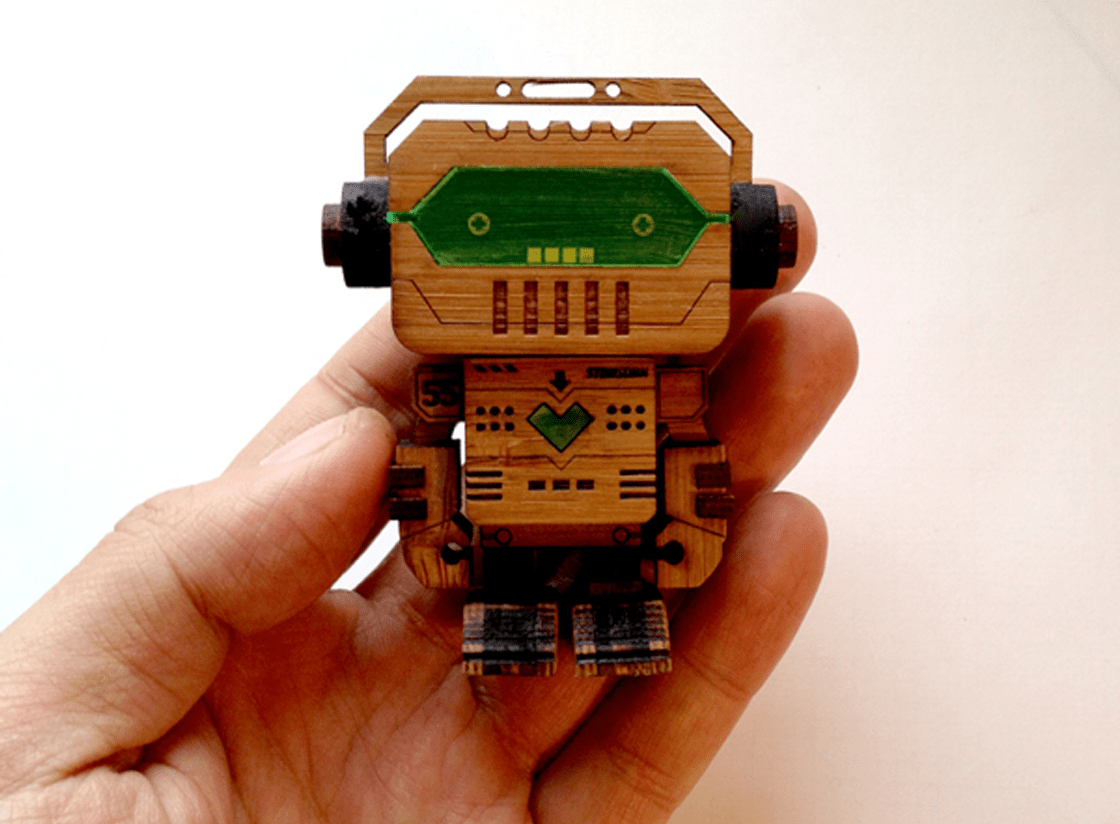 Awesome Laser Cut Robots That Fit In Your Pocket