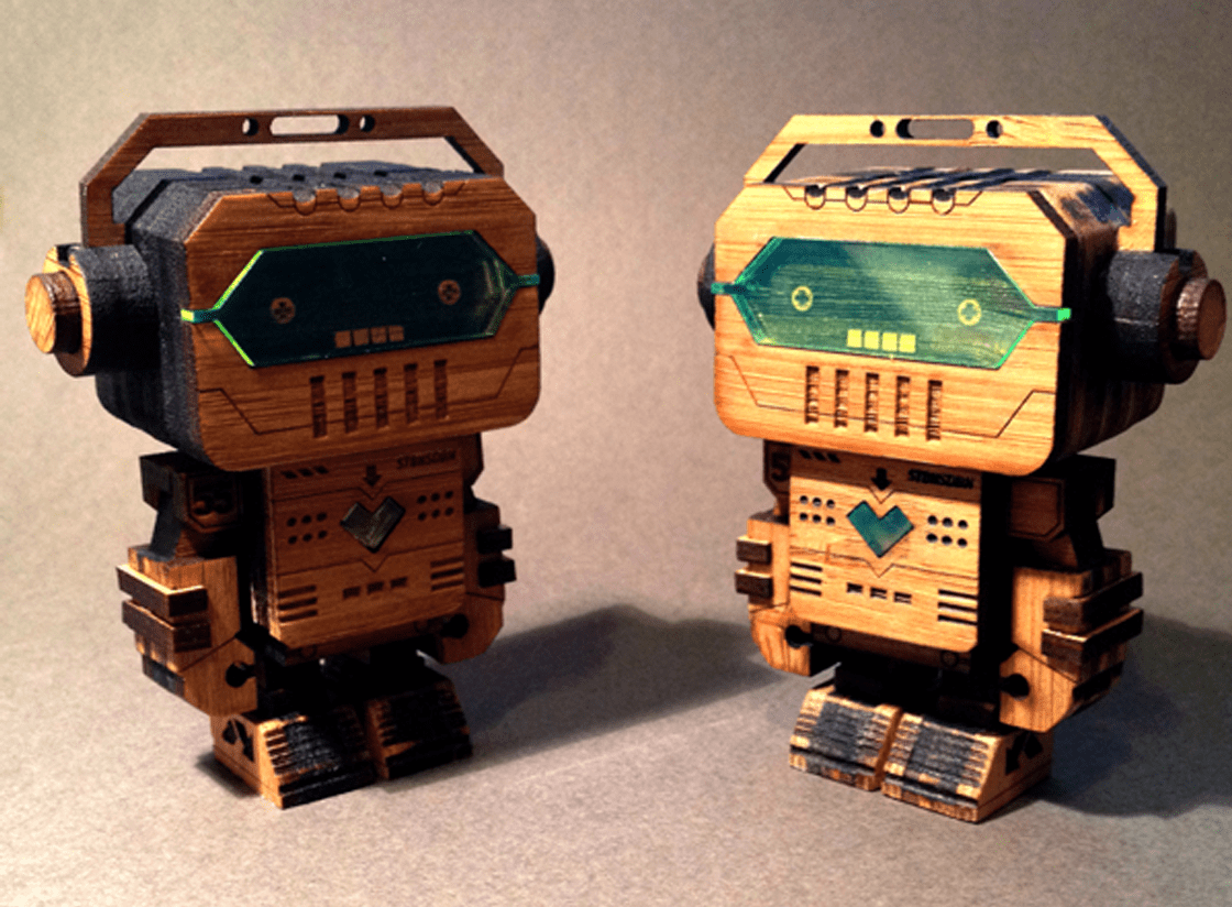 Awesome Laser Cut Robots That Fit In Your Pocket