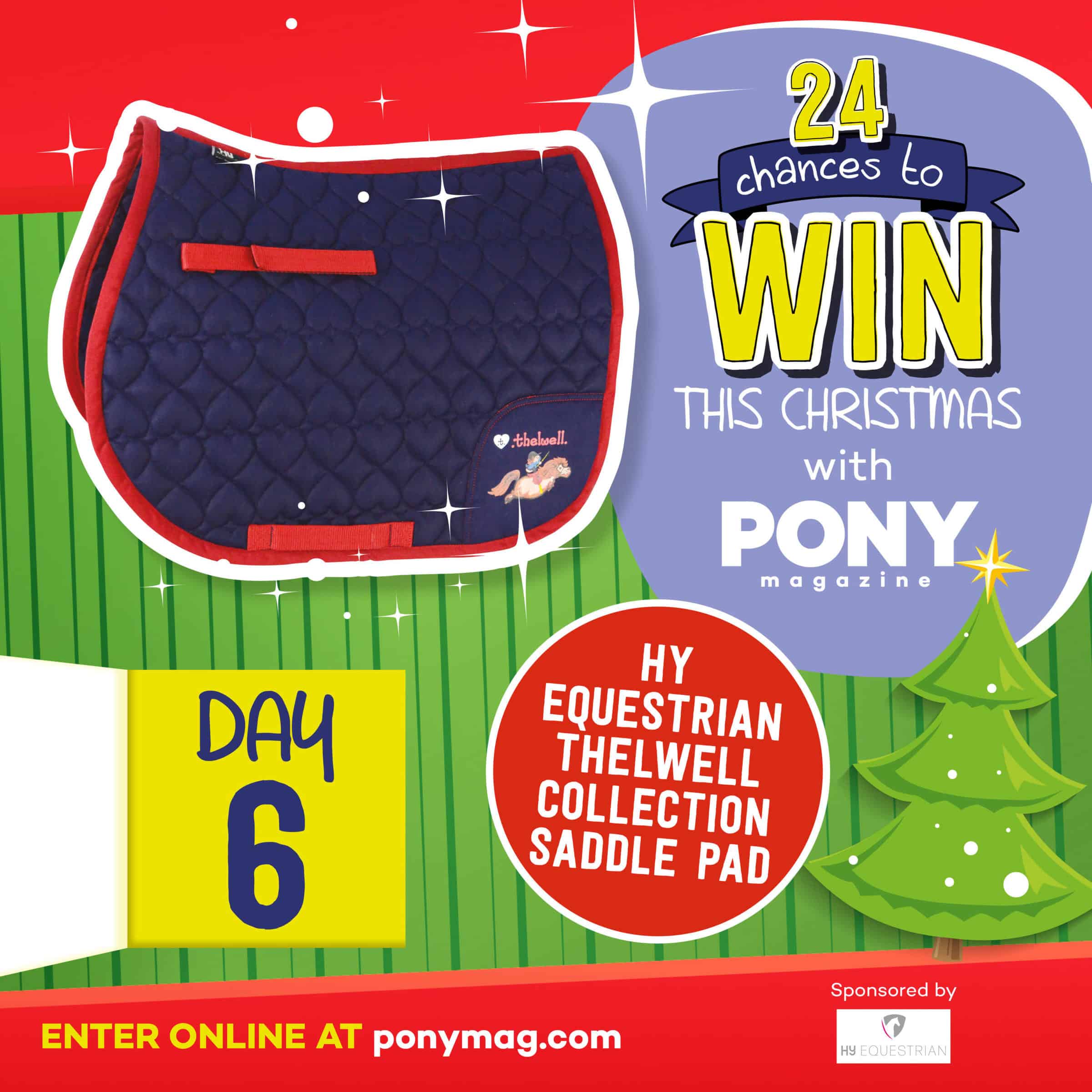 Advent Calendar Day 6 Hy Equestrian Thelwell Collection Saddle Pad