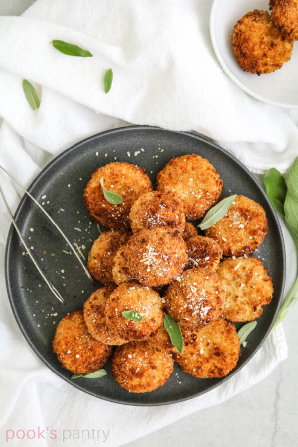 Air fryer butternut squash risotto cakes Pook's Pantry Recipe Blog