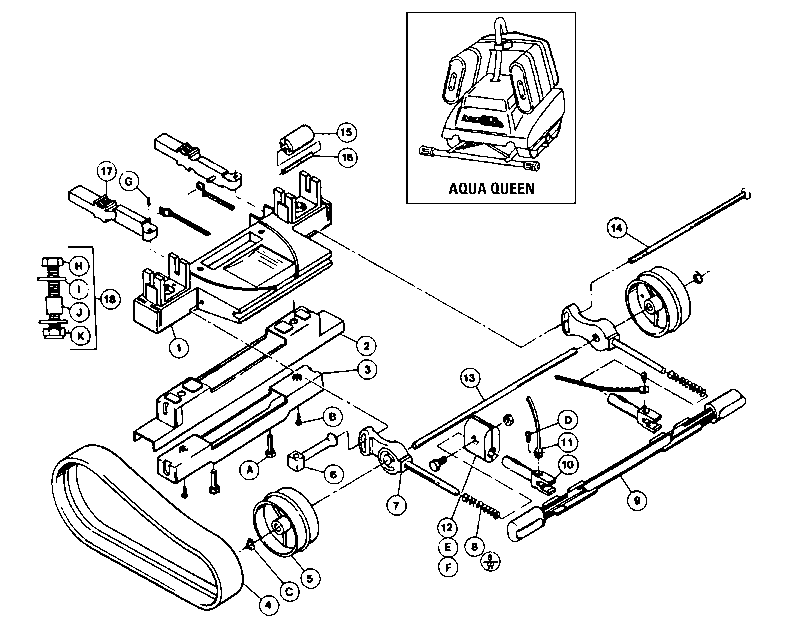 Aqua Vac AQUA QUEEN Prior to 1978 (StoreSwimming