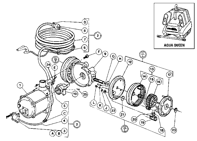 Aqua Vac AQUA QUEEN POWERTRAIN 19721978 (Store