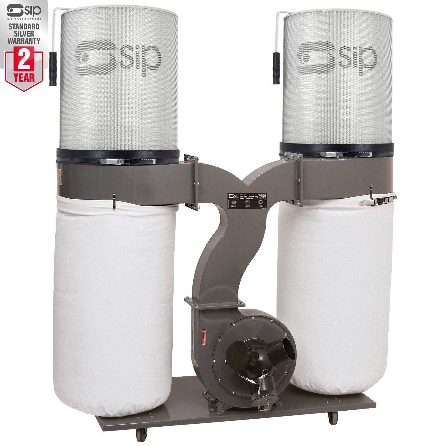 SIP 01994 Dust Extractor with 2 Cartridge Filters Poolewood Machinery