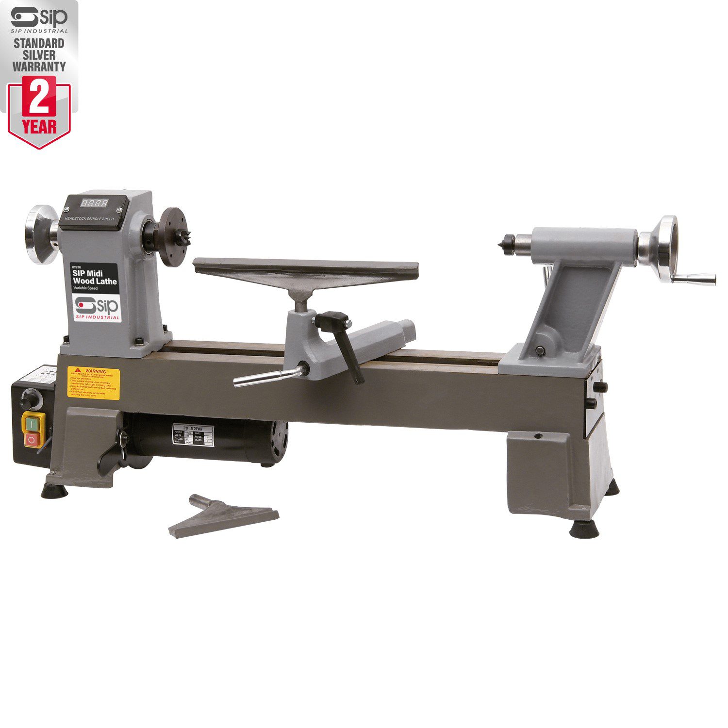 SIP 01936 Variable Speed Midi Wood Lathe Poolewood