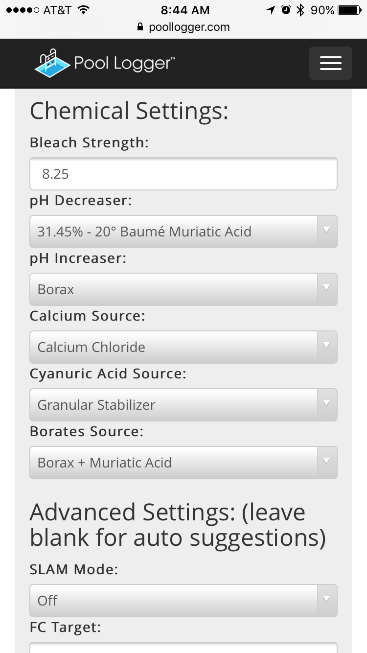 Pool Logger Pool Chemical Log App and Pool Calculator