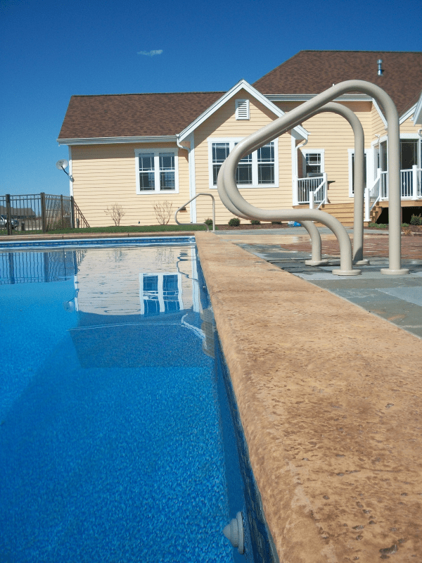 Oconomowoc Inground Pool Install with Safety Railings Poolside Pools