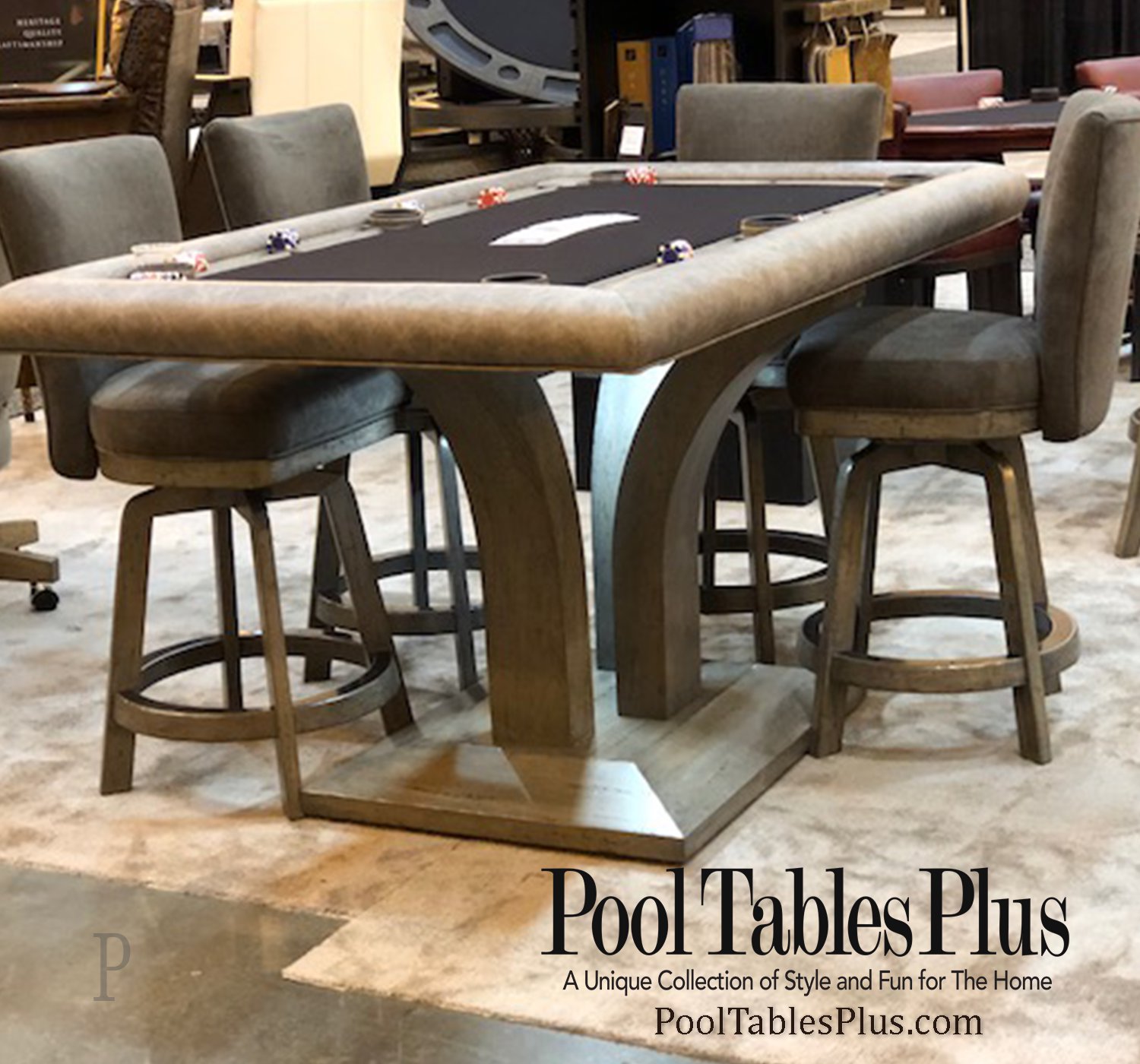 Treviso Rectangular Poker Dining Table