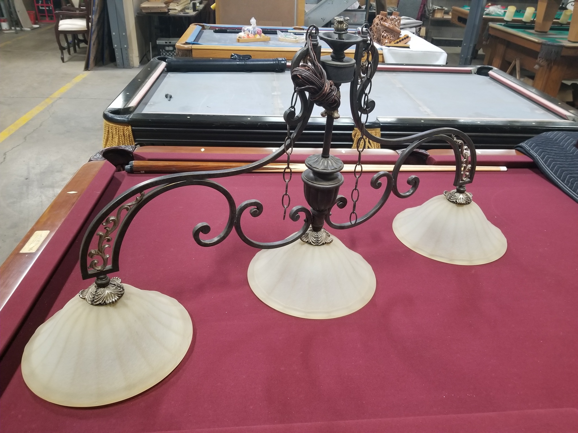 Pool Table Lamp 5 Alpha Billiards