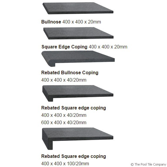 Black Granite Pool Tiles and Pavers