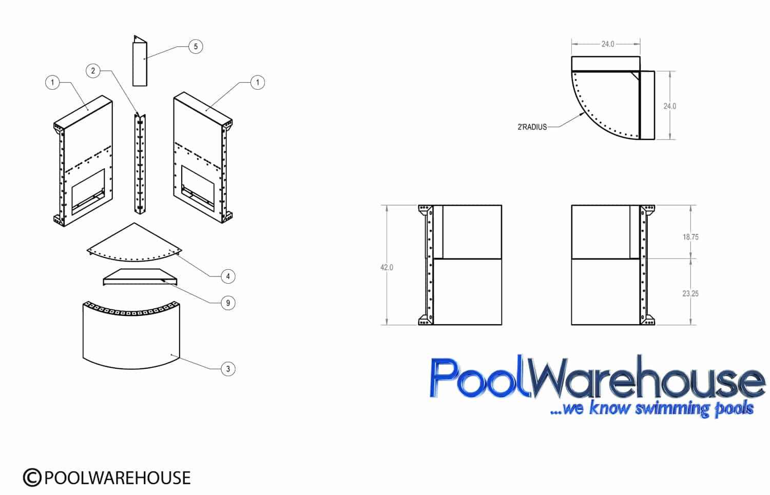 Inground Steel Swimming Pool Steps Pool Kits Pool Warehouse