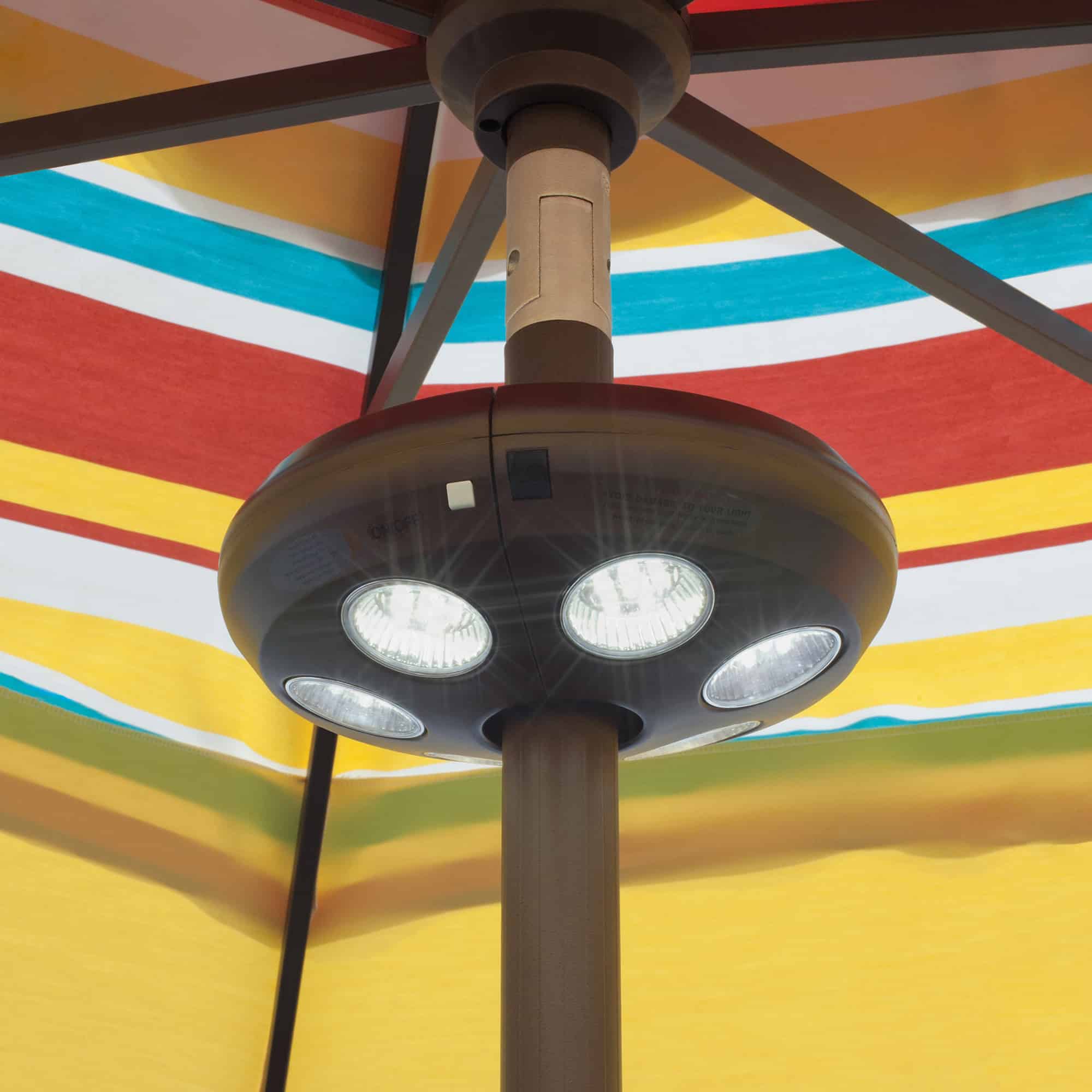 6Light Rechargeable LED Umbrella Light Pool Warehouse