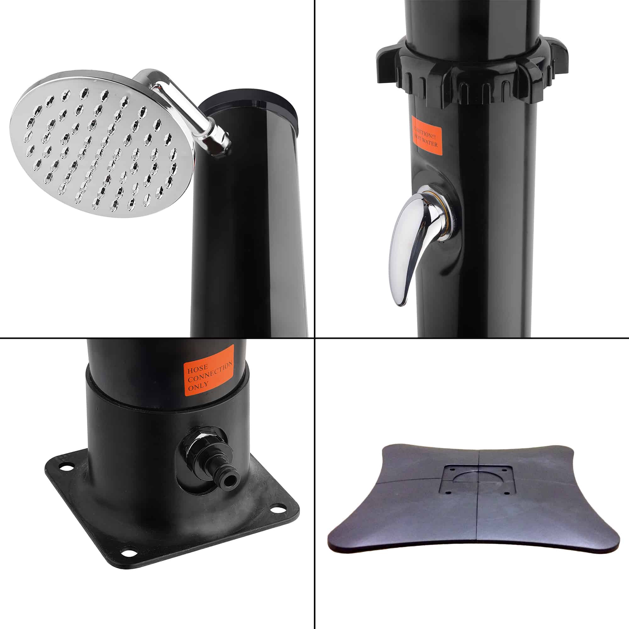 Poolside Solar Shower with Base Pool Warehouse