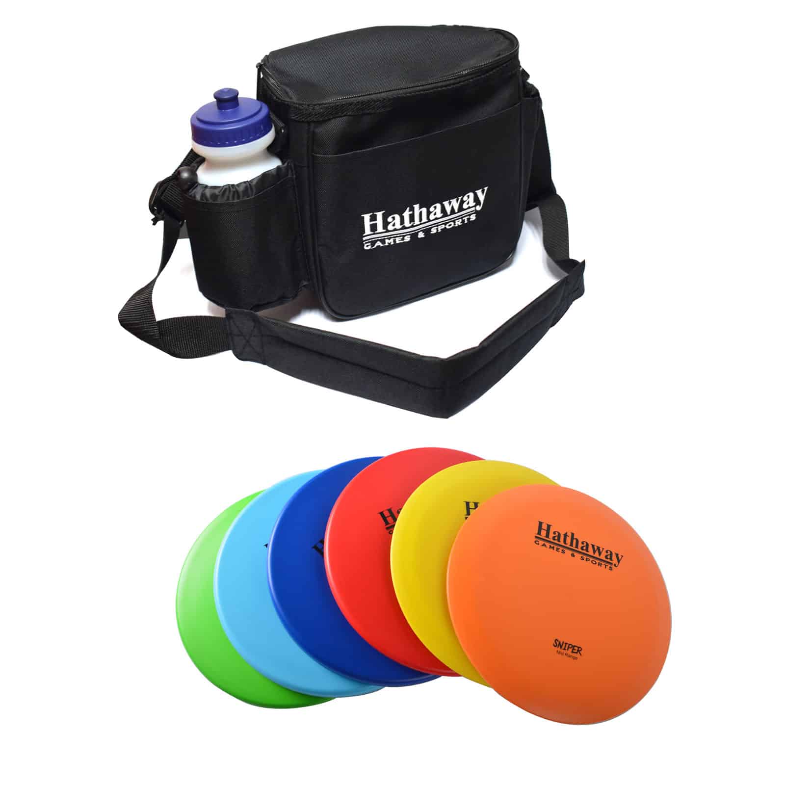 Disc Golf Starter Set with 6 Discs and Case Pool Warehouse