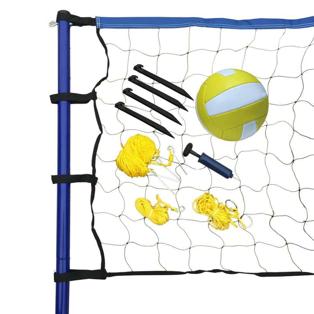 Portable Volleyball Net, Posts, Ball & Pump Set Pool Warehouse
