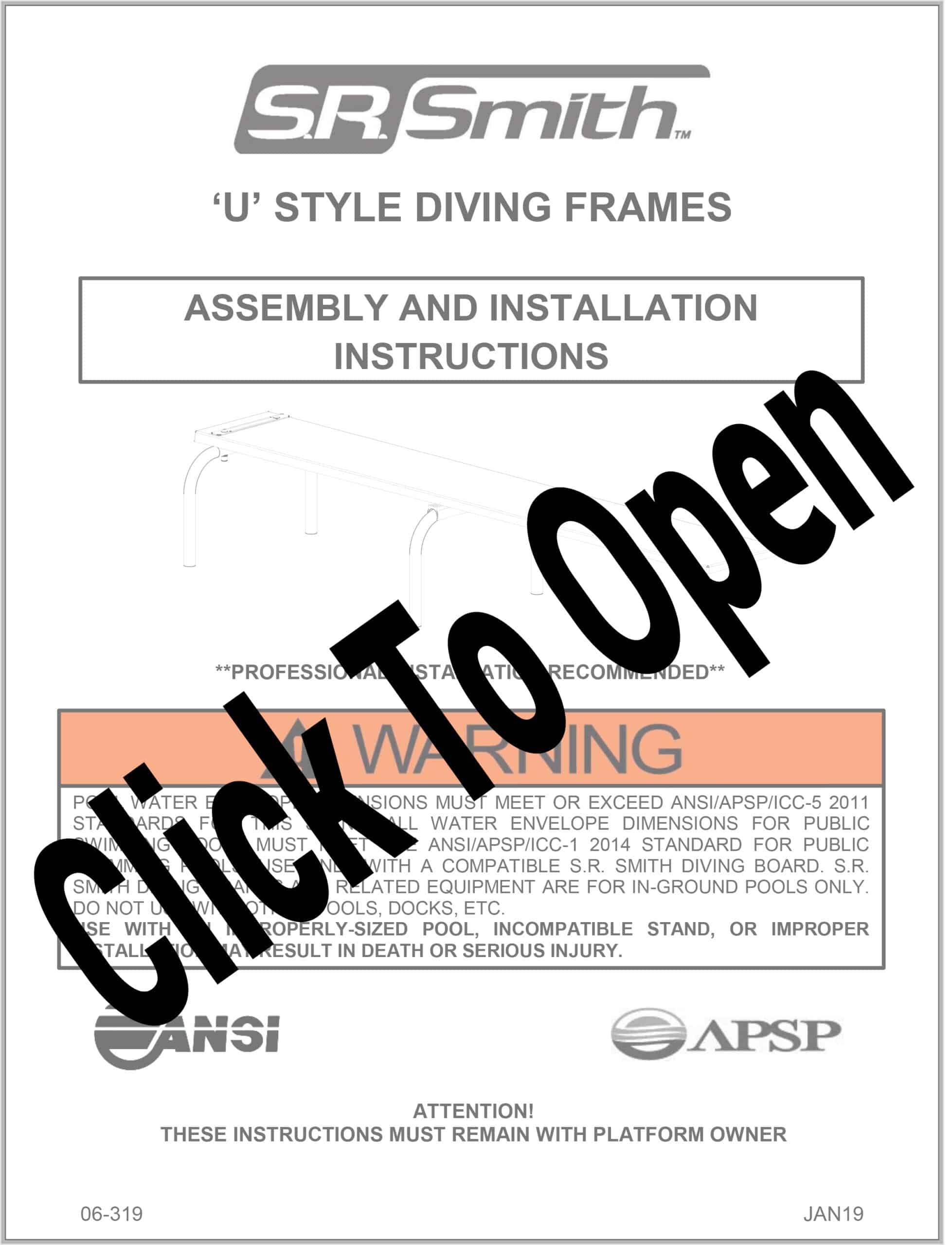 UFrame Diving Stand Pool Warehouse UFrame Diving Stand