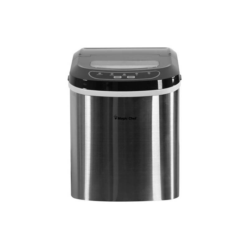 Magic Chef MCIM22ST Stainless Steel 27 lb. Portable Ice Maker
