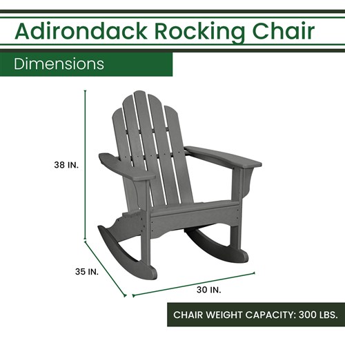 AllWeather Adirondack Rocking Chair