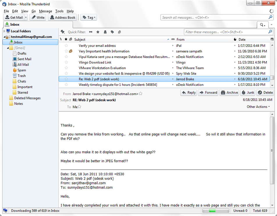 Thunderbird Gmail