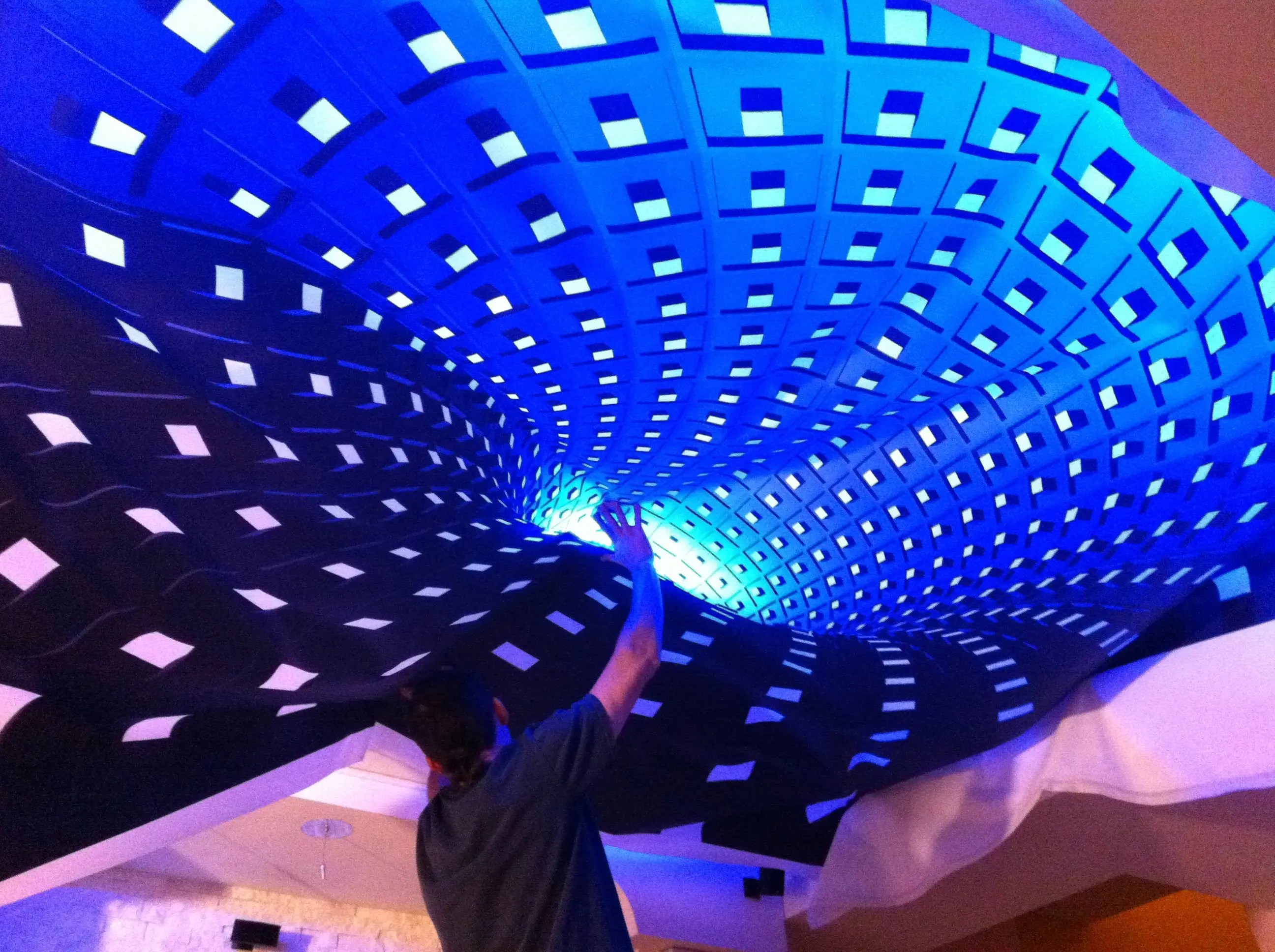 Lighting and Stretch Fabric Ceilings Popcorn Ceiling Solution