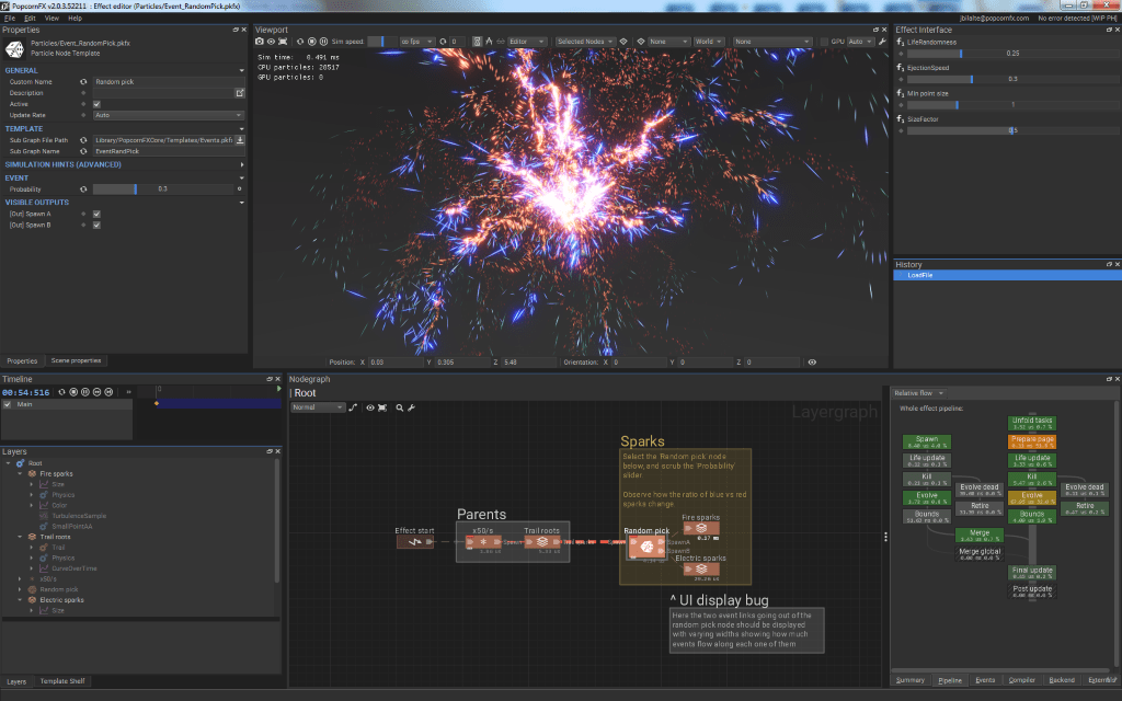 Effect editor PopcornFX