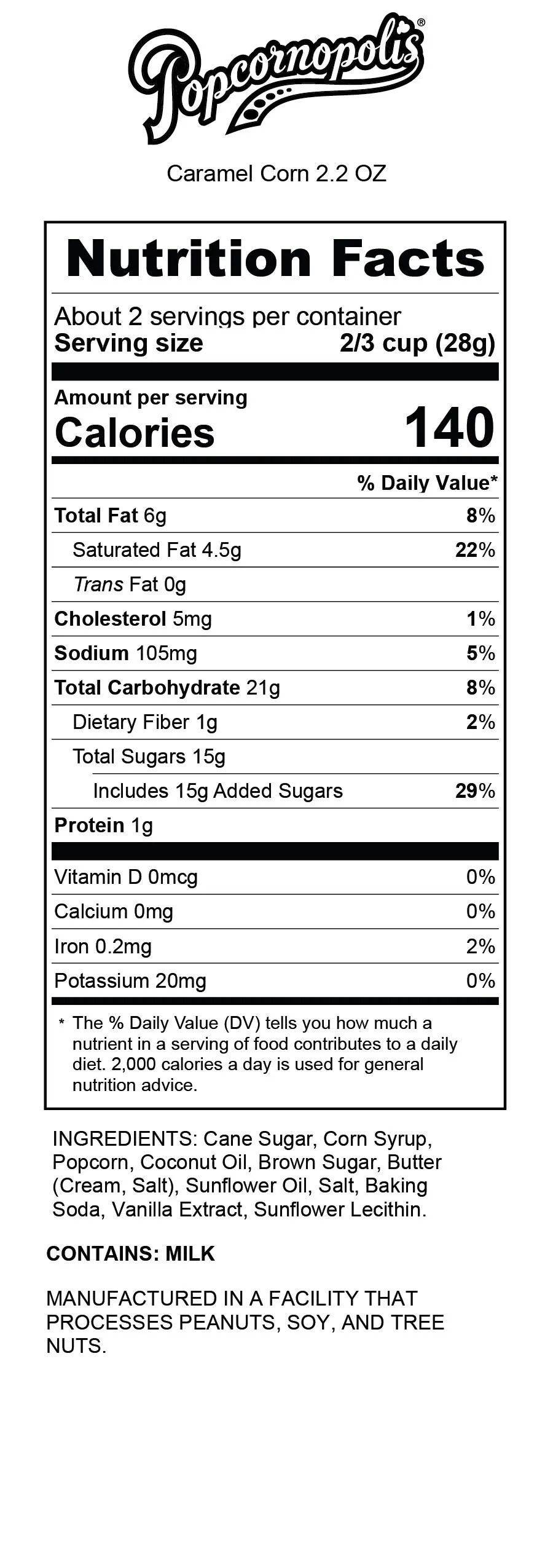 Caramel Corn Tall Cone Popcornopolis