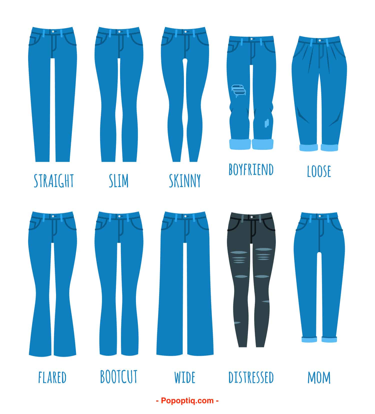 12 Types of Blue Jeans for Women