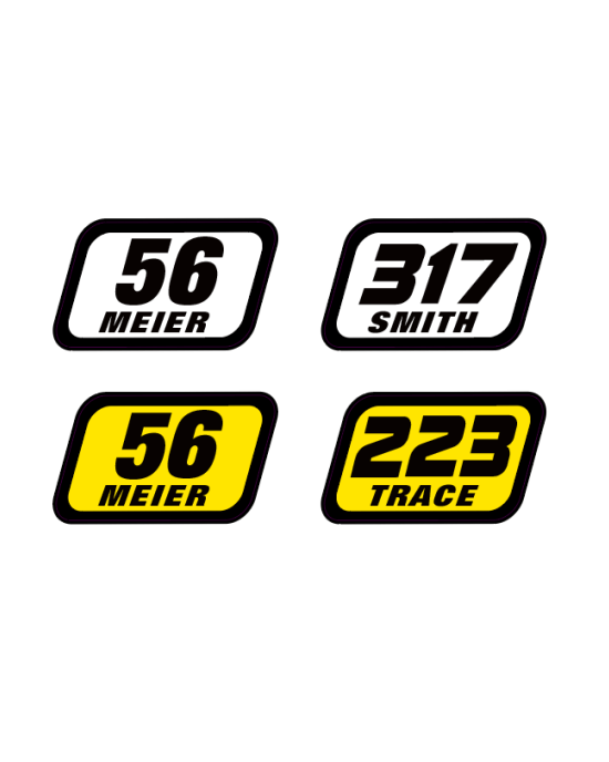 Customized Helmet Decals