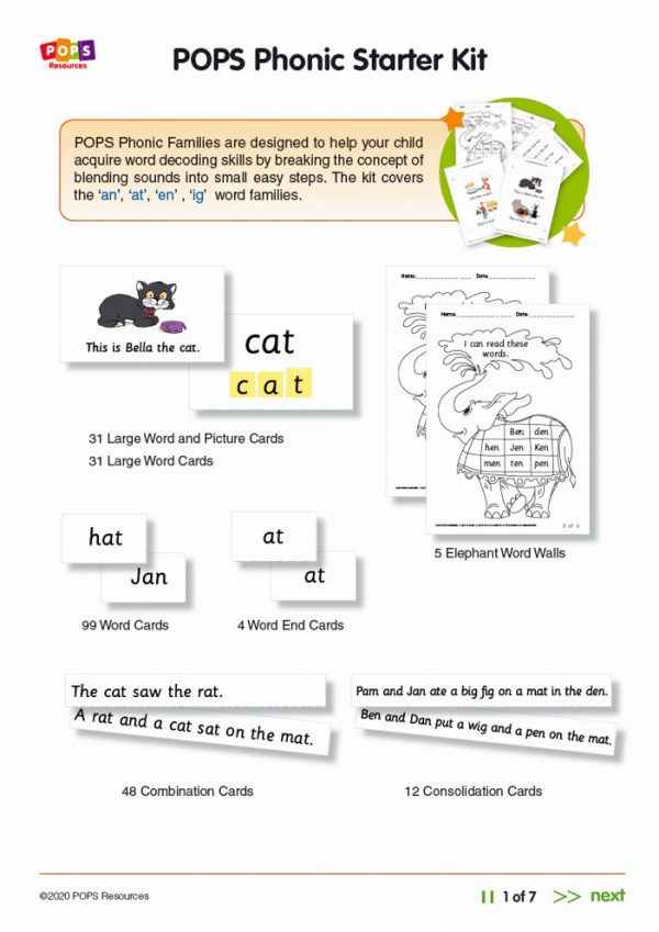 Parents Phonics Starter Kit POPS Resources