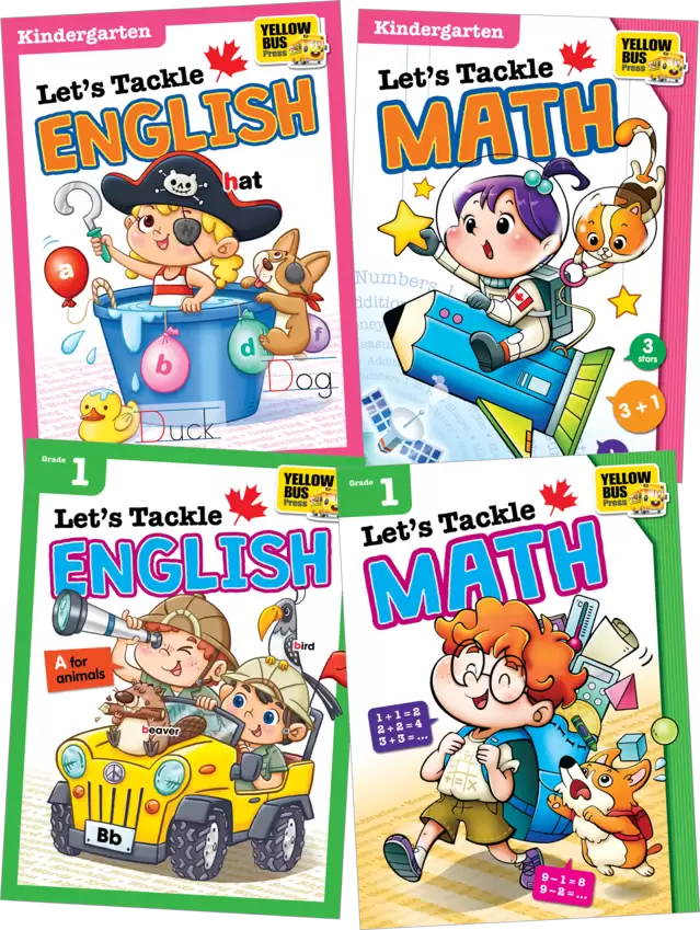 Lets Tackle English And Math Kindergarten And Grade 1 Book Popular