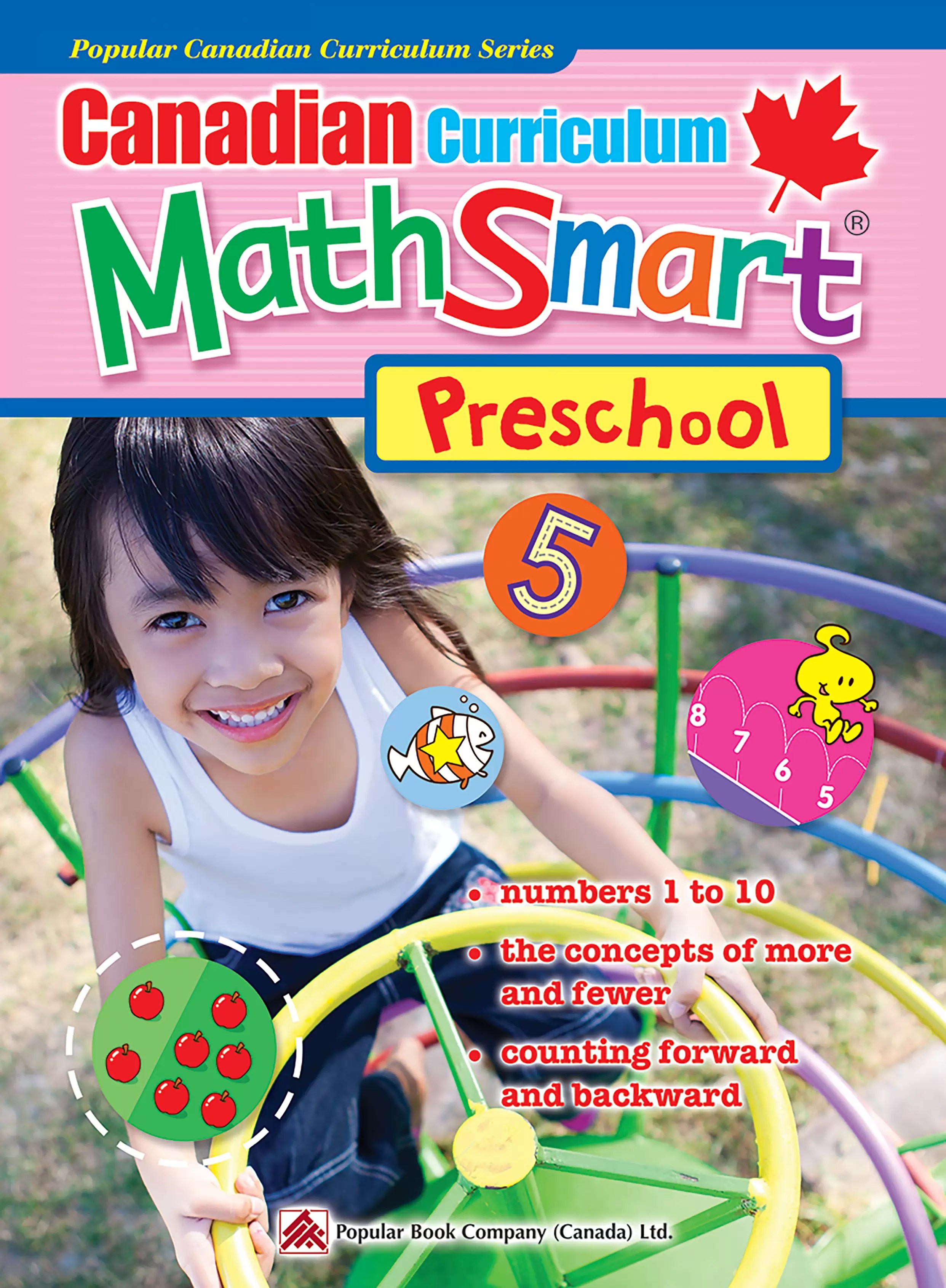 Canadian Curriculum MathSmart (Preschool) Book All, Grade, Preschool