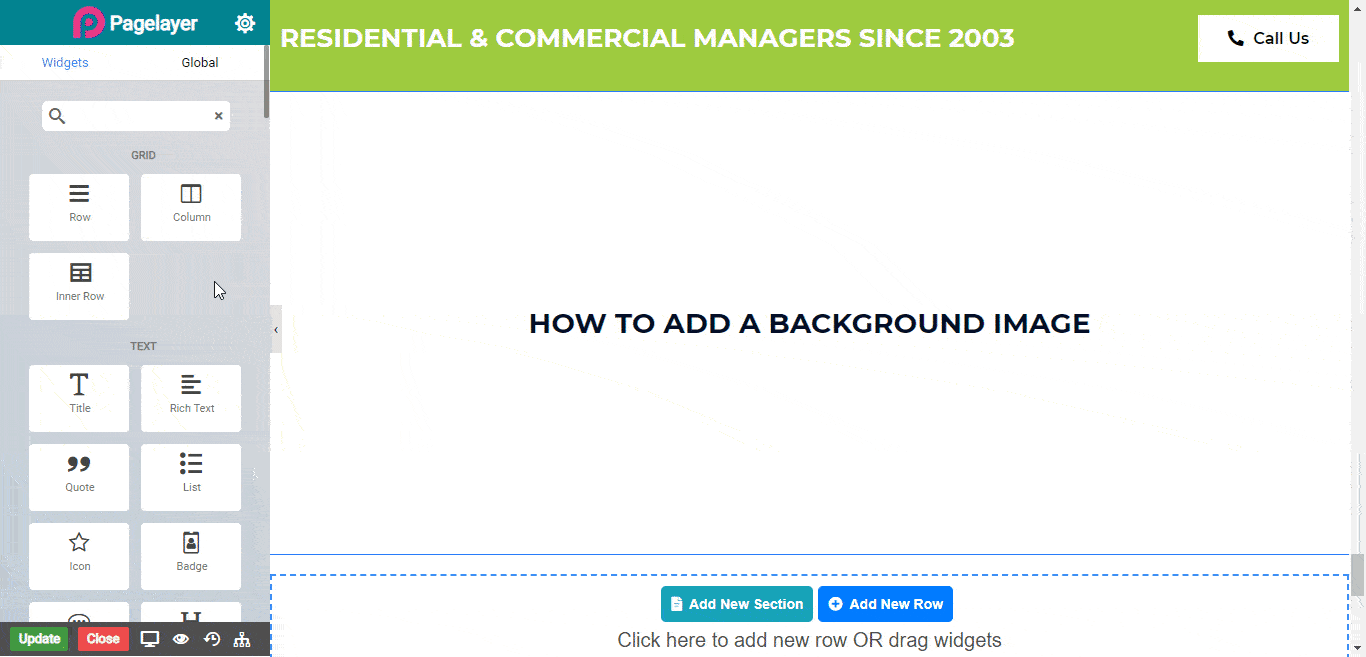 Add a Background Image PopularFX