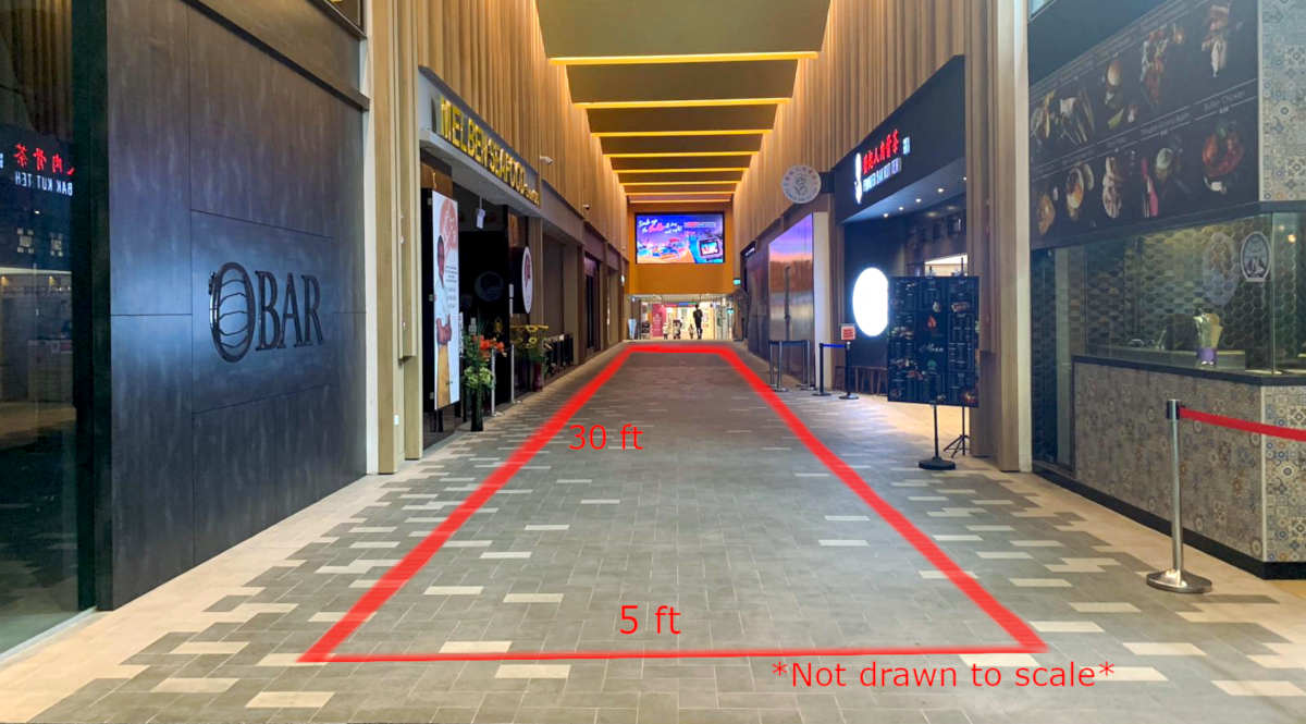 Downtown East E!Avenue Level 1 Roadshow Space C Rent retail and pop up spaces in Singapore