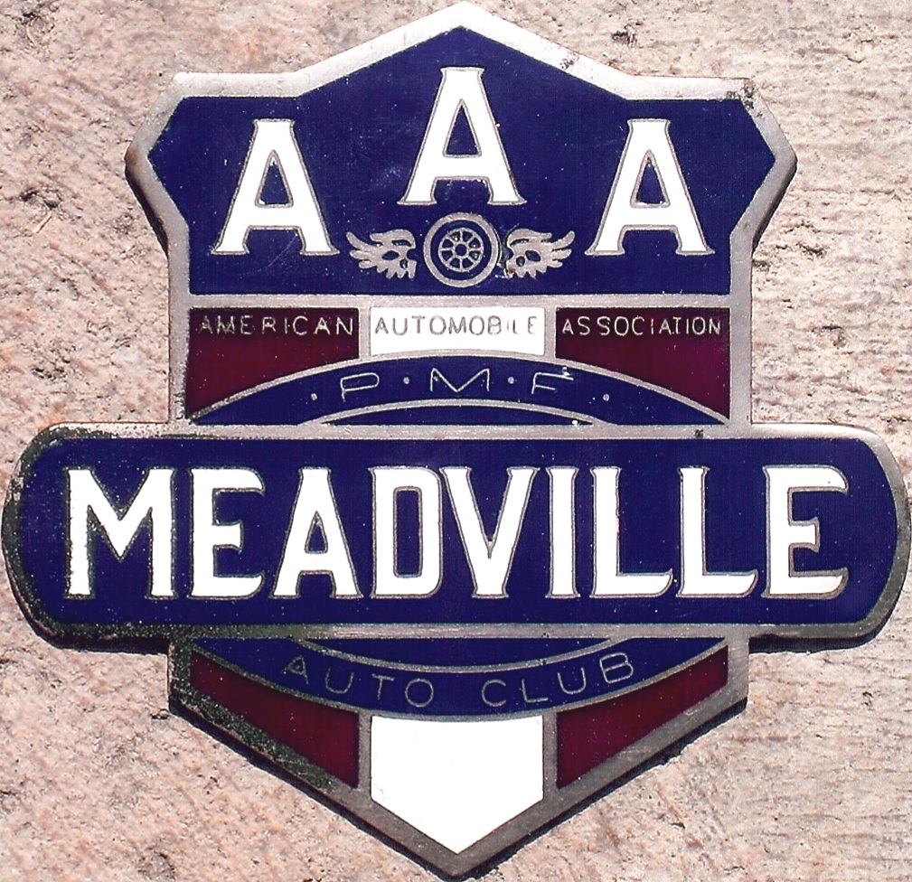 Porcelain Auto Club Badges Pennsylvania