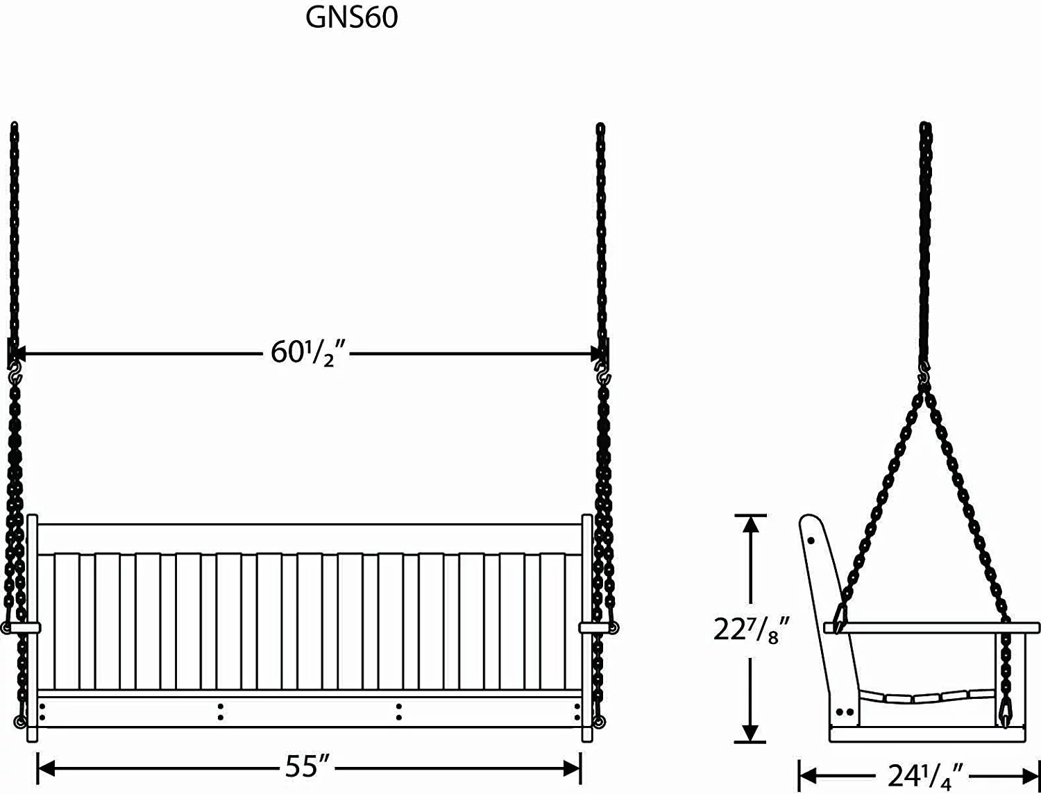 What Is The Standard Porch Swing Dimensions? Porch Good