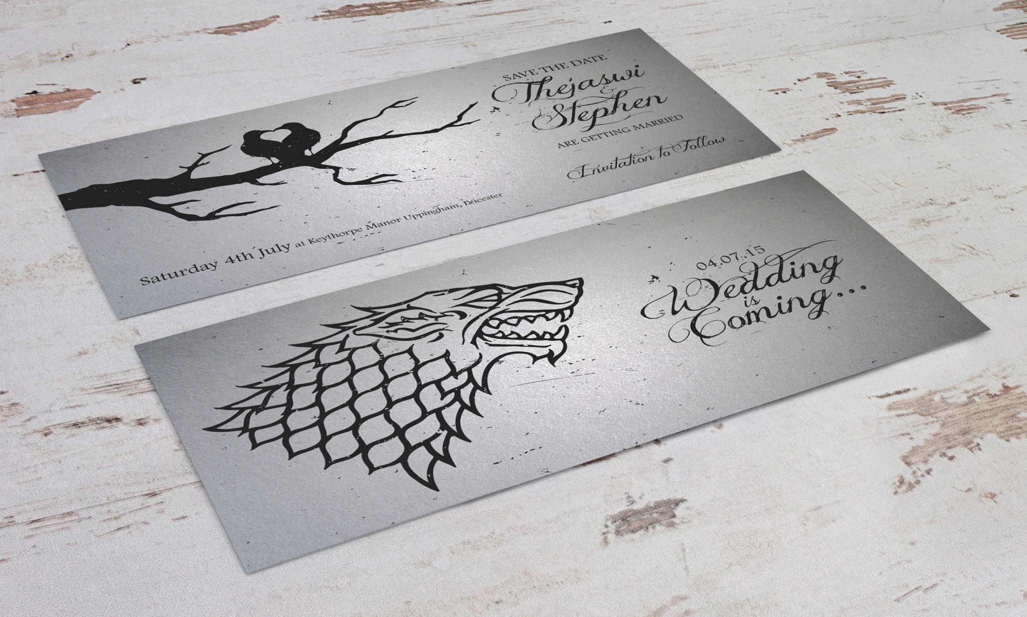 Game of Thrones Wedding Invitations Porkchop Creative