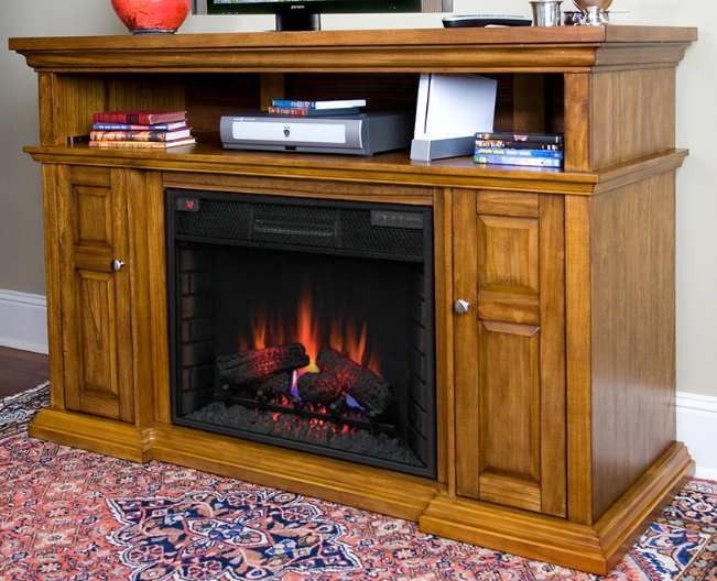 Walker Infrared Electric Fireplace Entertainment Center at Monique